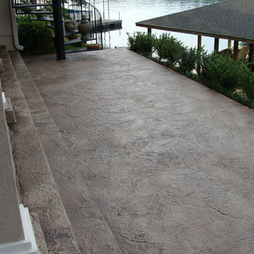 Stamped Overlay Patio
