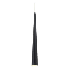 Sliver Medium 1 Light Pendant Black Finish