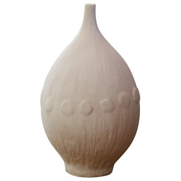 Modernist Vase, White Plaster