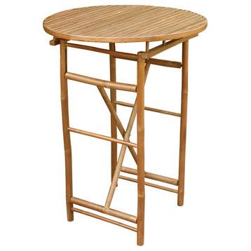 Bamboo High Round Table