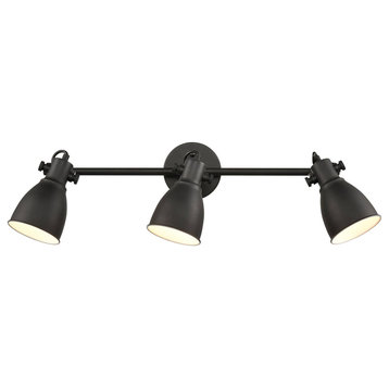 Black Wall Mounted Ceiling Tracking Lighting Industrial Style