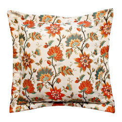 Bora Bora Euro Sham (front) - Bed Pillows