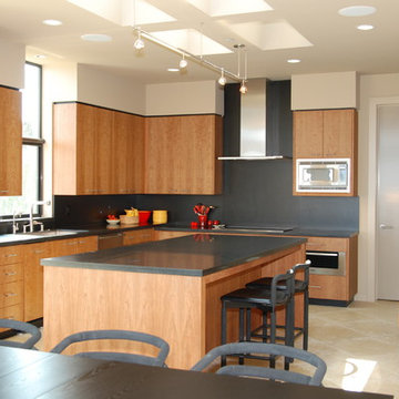 Modern cherry kitchen