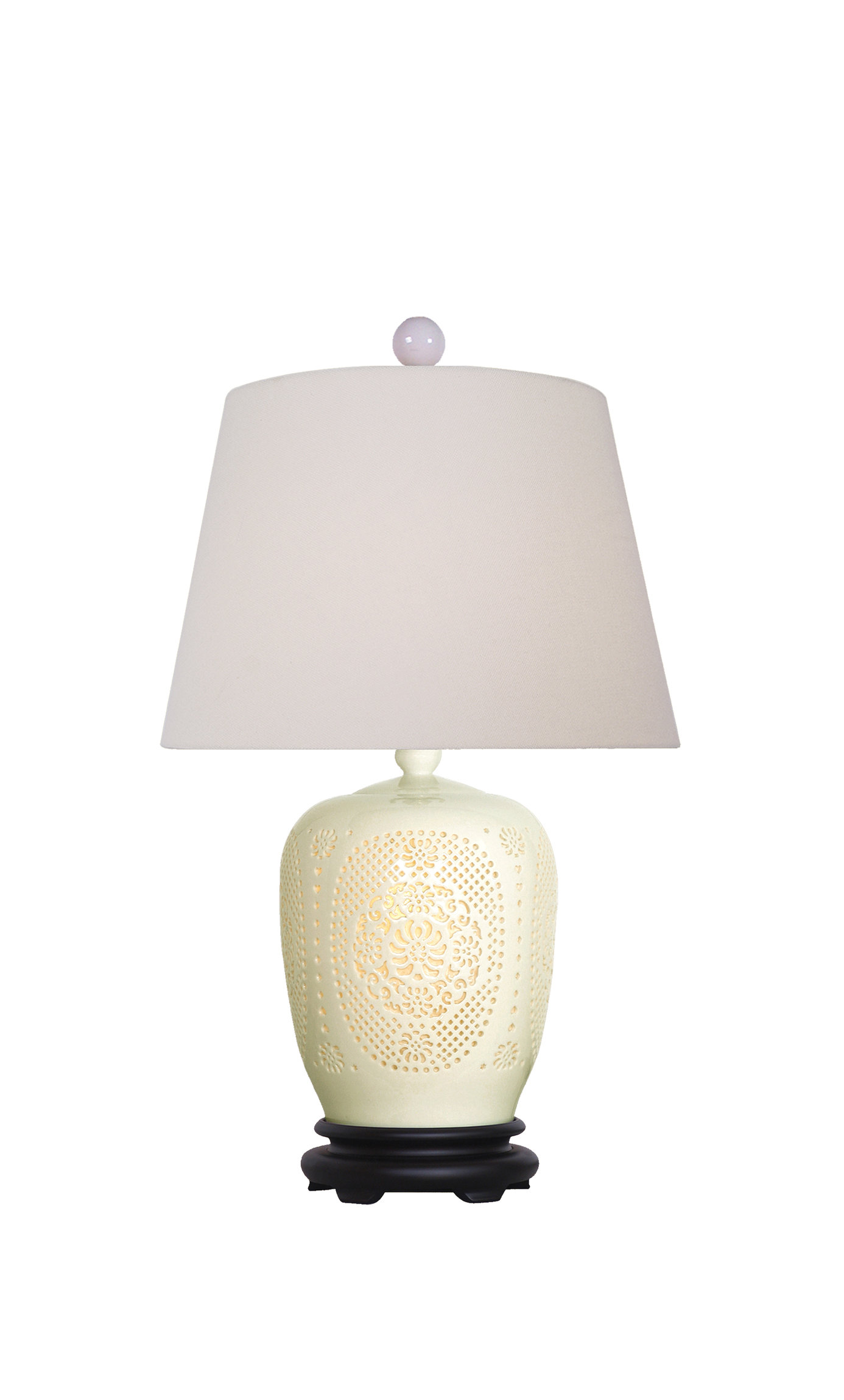 Bone China Lamp - Asian - Table Lamps - by East Enterprises INc | Houzz