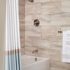 Pressure Balance Bath/Shower Fitting With Flowise Showerhead, Satin Nickel
