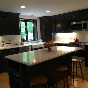 Hanson Black Cabinet Refinishing