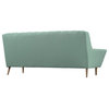 Modway Furniture Response Fabric Sofa, Atomic Red