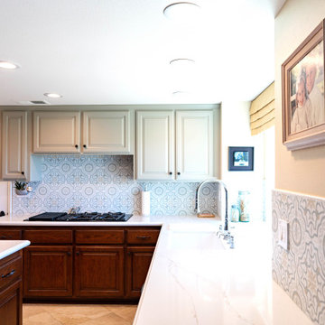 Kitchen design with Green Color