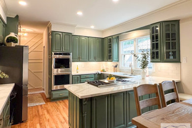 French country kitchen photo in DC Metro