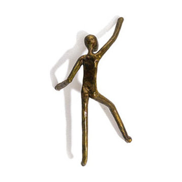 Pull 7.5" Lustre Bronze and Cabinet Drawer/Door Decorative Figure Pull