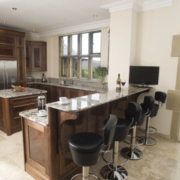 Burr Walnut Bespoke Kitchen