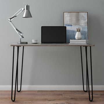 Lavish Home Desk With Hairpin Legs