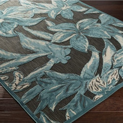 Portera Area Rug |  Teal Aqua - Area Rugs