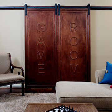 Custom "Game Room" Barn Doors