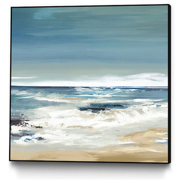 "East Coast II" Art block Framed Canvas, 30"x30"