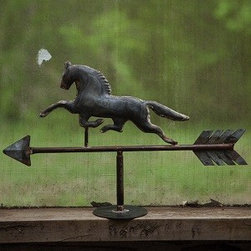 GALVANIZED HORSE TABLE TOP WEATHERVANE - Products