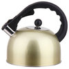 YBM Home Stainless Steel Stovetop Whistling Tea Kettle 3L, Induction compatible, Gold