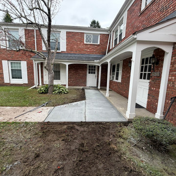 concrete side walk