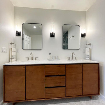 Vibrant Elegance: A Modern Bathroom Transformation