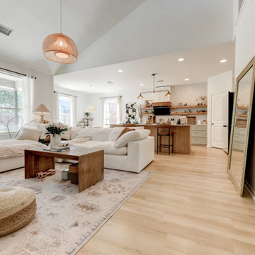 Soho Base |  Modin Rigid LVP Collection in Transitional Customer Space | TX