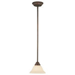 Livex Lighting - Livex Lighting 6110-58 Coronado, 1 Light Mini Pendant, Bronze/Dark Brown - Classic imperial bronze one light mini pendant paiCoronado 1 Light Min Imperial Bronze VintUL: Suitable for damp locations Energy Star Qualified: n/a ADA Certified: n/a  *Number of Lights: 1-*Wattage:100w Medium Base bulb(s) *Bulb Included:No *Bulb Type:Medium Base *Finish Type:Imperial Bronze
