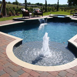 Geometric Pool and Spa Fountain and Waterfall - Products