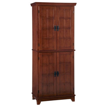 Catania Modern / Contemporary Wood Pantry with Multiple Storages in Brown Finish