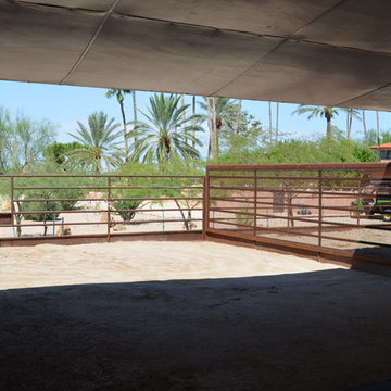 Horse barn and facilities on Happy Valley