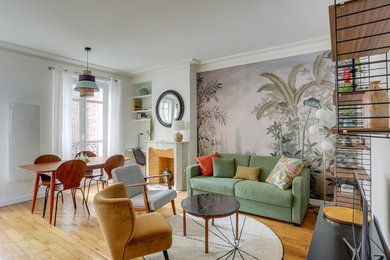 Aménagement d'un salon classique.
