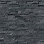 www.wallandtile.com - Coal Canyon 6x24 Split Face Ledger Panel, Sample - Coal Canyon is our charcoal Gray quartzite ledger panel that offers a distinguished contemporary look. Accent a kitchen backsplash, fireplace, outdoor barbecue or planter wall with these amazing ledger panels. We recommend both interior and exterior appli