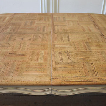 20th Century French Provincial Parquetry Dining Table