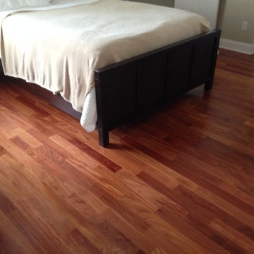 New Santos Mahagony wood flooring in Jacksonville Beach