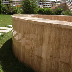 8x36 Polished Veincut Travertine Tiles - Wall And Floor Tile