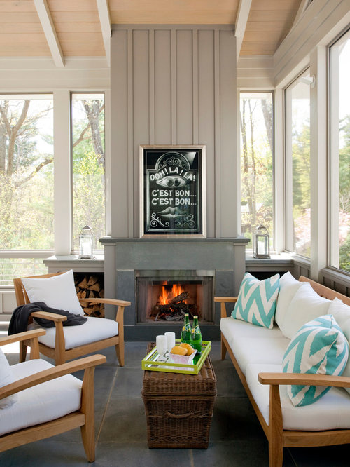 Board And Batten Fireplace Design Ideas & Remodel Pictures Houzz