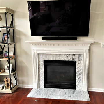Famliy Room TV over Fireplace