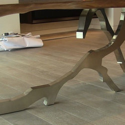 Madison Park Walnut Slab Dining Table - Dining Tables