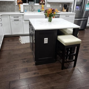 New Kitchen, Flooring, & Lighting Remodel - AMAZING Transformation!!