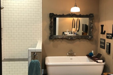 Example of a country bathroom design in Other