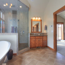 half wall shower