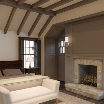 Round Top Ranch Interior - Primary Bedroom