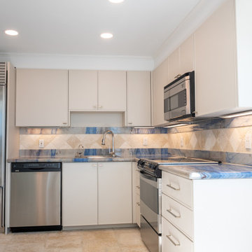 Contemporary Kitchen Remodel Done in a Mist Super Matte Color
