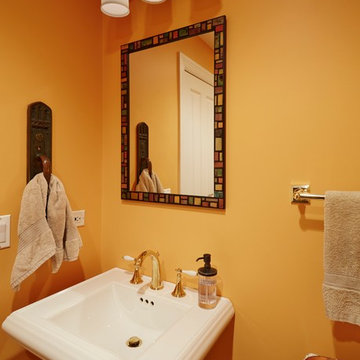 Traditional Industrial Powder Room
