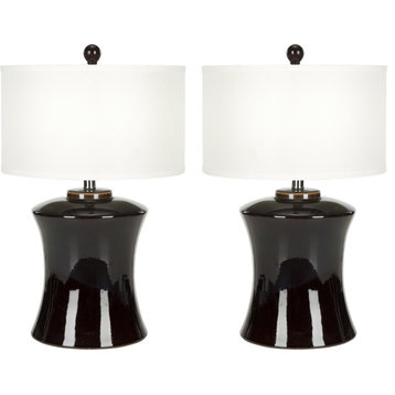 Gary Ceramic Table Lamp (Set of 2) - Black