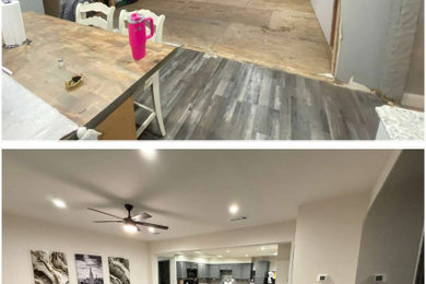 Inspiration for a large modern living room remodel in Dallas