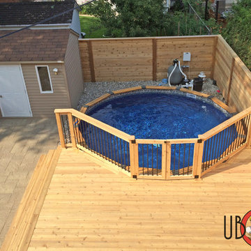 2-Level Western Red Cedar Deck and Fence
