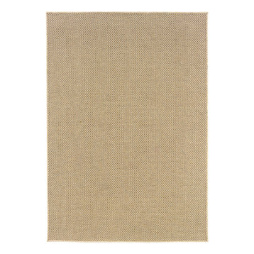 Key West Indoor and Outdoor Sisal Look Sand Rug, 6'7"x9'6"