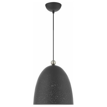 1 Light Pendant in Modern Style - 12 Inches wide by 17 Inches high-Scandinavian
