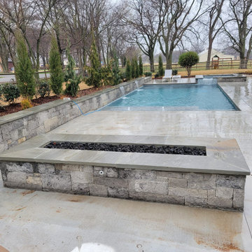 New  Swimming Pool Build with jacuzzi