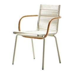 Cane-line Sidd Dining Chair Armchair White - Dining Chairs