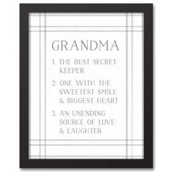 Grandma Definition 11x14 Black Framed Canvas